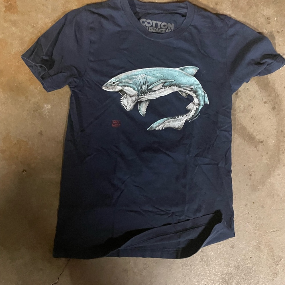 Navy Shark Graphic T-Shirt